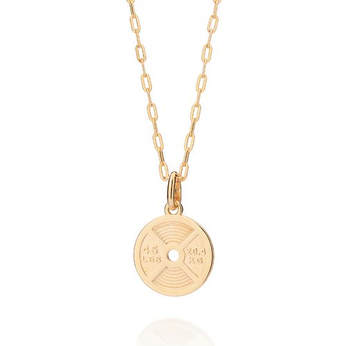 GOLD MEN'S WEIGHTLIFTING PENDANT