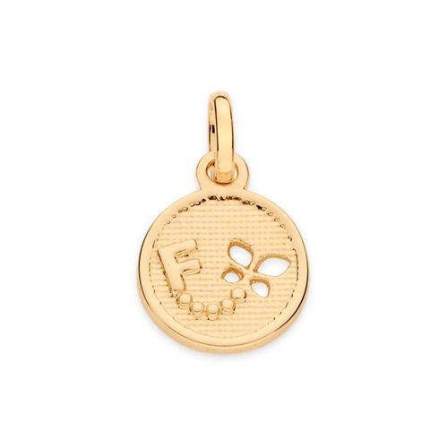 GOLD BUTTERFLY INITIAL PENDANT -LETTER F