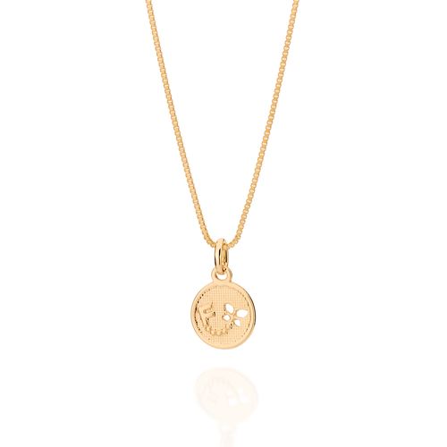 GOLD BUTTERFLY INITIAL PENDANT -LETTER F