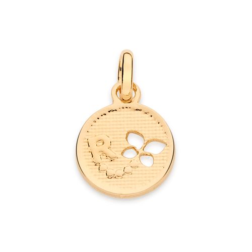 GOLD BUTTERFLY INITIAL PENDANT -LETTER R