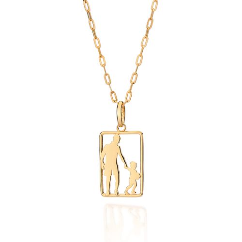 GOLD MEN'S FATHER AND SON PENDANT