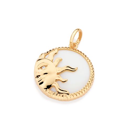 GOLD SUN MAXI PENDANT