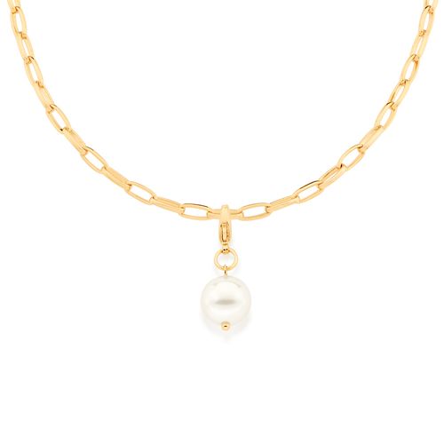 GOLD SINGLE PEARL PENDANT