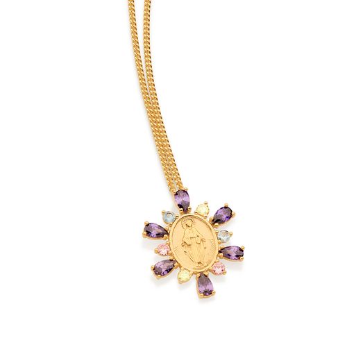 GOLD OUR LADY OF GRACE PENDANT