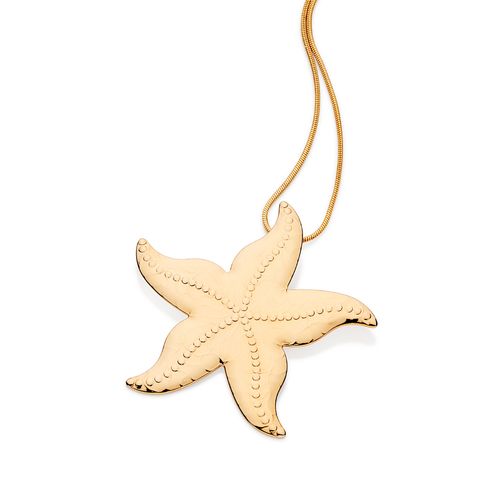 GOLD STAR FISH PENDANT