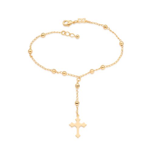 GOLD ROSARY BRACELET