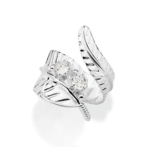 SILVER 925 LEAF RING