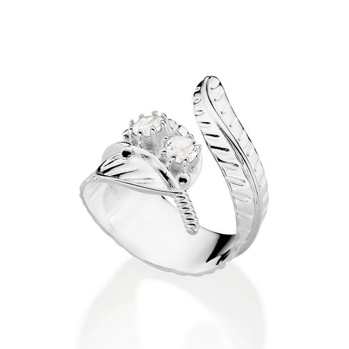 SILVER 925 LEAF RING