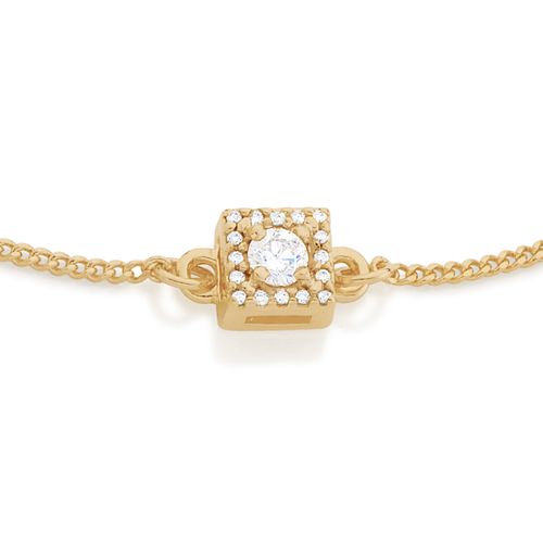 GOLD LUCID DREAMS BRACELET IN WHITE