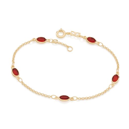 GOLD BRACELET WITH CRYSTAL