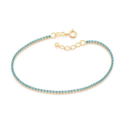 GOLD DAY BREAK BRACELET IN LIGHT BLUE