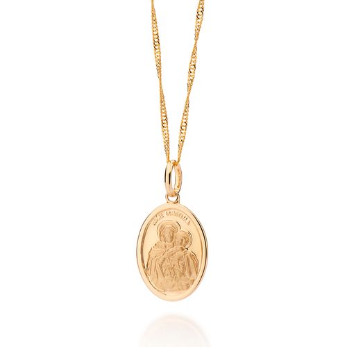 GOLD HOLY MOTHER PENDANT