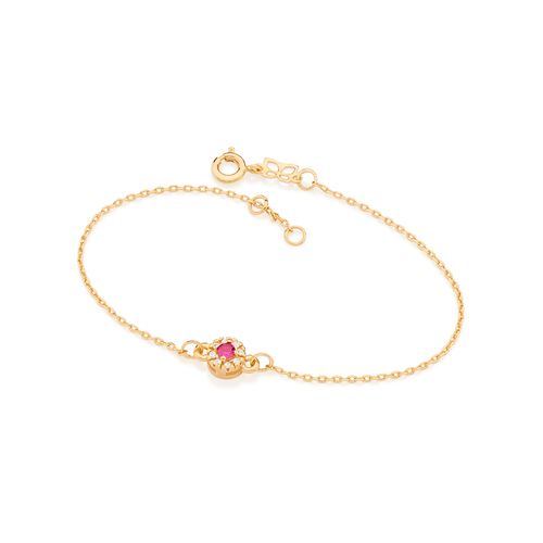 GOLD BRACELET WITH ZIRCONIA