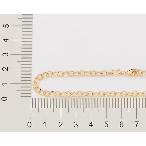 GOLD CABLE LINK ANKLET - 28CM