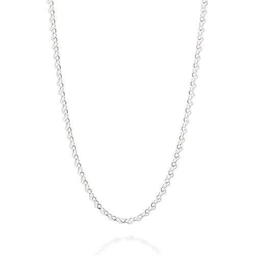 SILVER 925 HEART LINK CHAIN SMALL