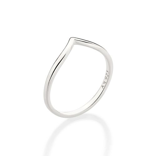 SILVER 925 POINTED SKINNY RING