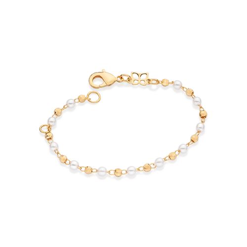 GOLD CHILDREN'S BRACELET WITH PEARLS