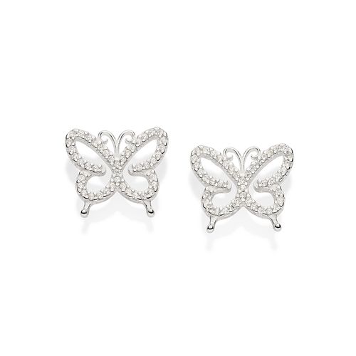 SILVER 925 BUTTERFLY STUD EARRINGS