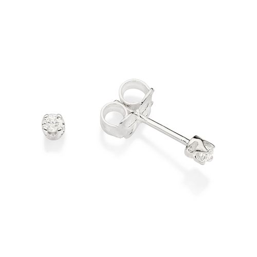 SILVER 925 SMALL SOLITAIRE STUD EARRINGS