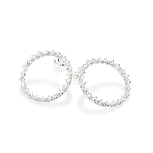 SILVER 925 EARRING WITH ZIR