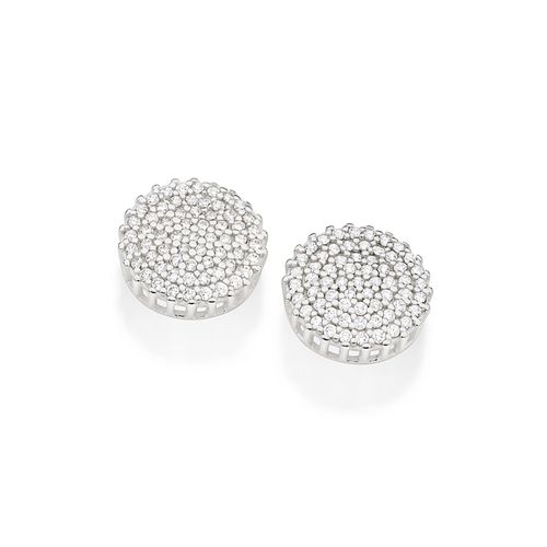 SILVER 925 BUTTON EARRINGS