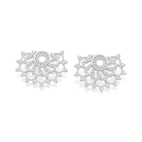 SILVER 925 LOTUS FLOWER EARRINGS