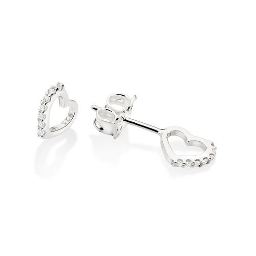 SILVER 925 MINI HEART STUD EARRINGS