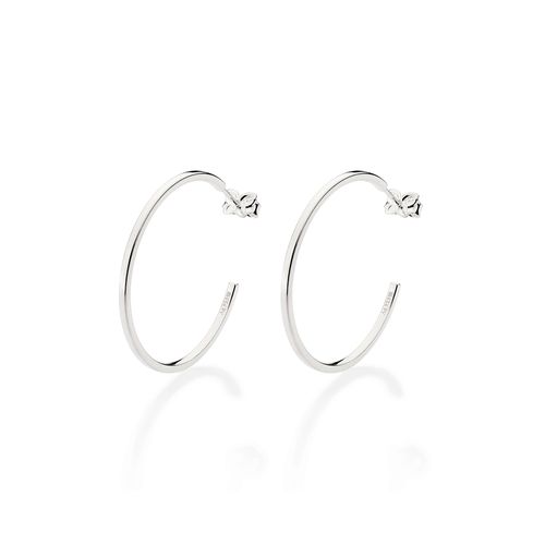 SILVER 925 EVERYDAY HOOP EARRINGS