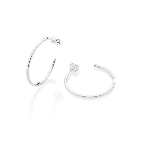 SILVER 925 EVERYDAY HOOP EARRINGS