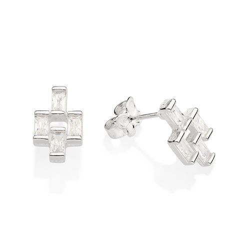 SILVER 925 DANCER STUD EARRINGS