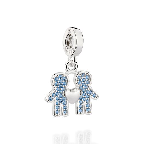 SILVER 925 TWO BOYS CHARM