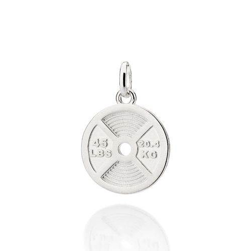 SILVER 925 MEN'S WEIGHTLIFTING PENDANT