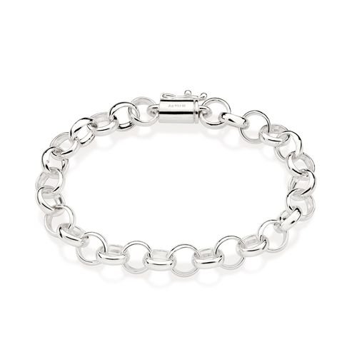 SILVER 925 ROLO LINK CHAIN BRACELET