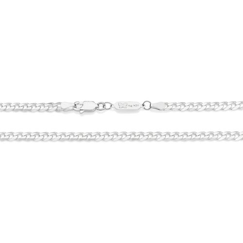 SILVER 925 THICK CURB LINK CHAIN - 50CM