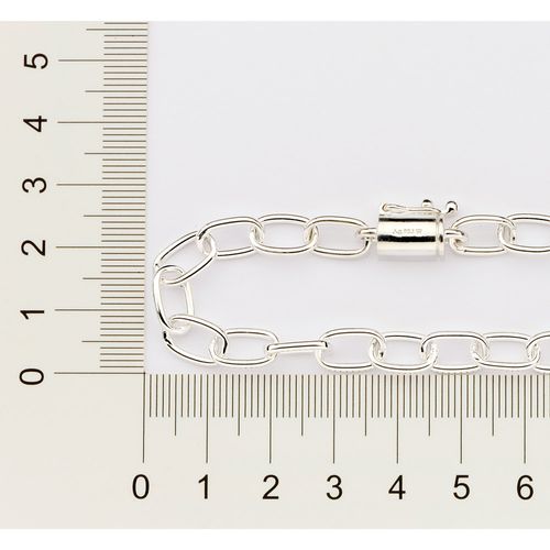 SILVER 925 CABLE LINK CHAIN BRACELET