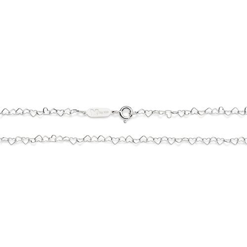 SILVER 925 HEART LINK CHAIN