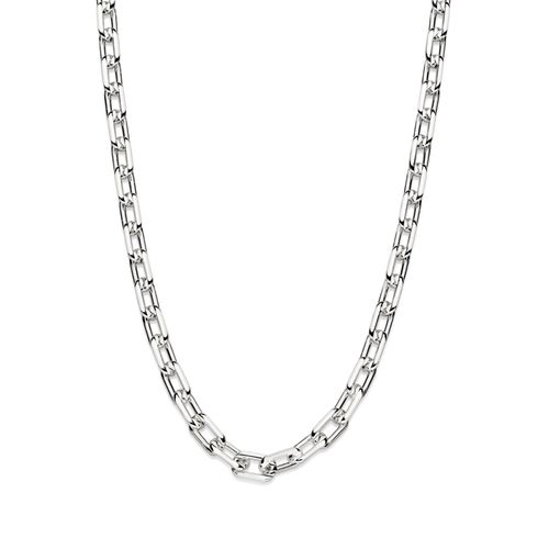 SILVER 925 PAPER CLIP LINK CHAIN - 60CM