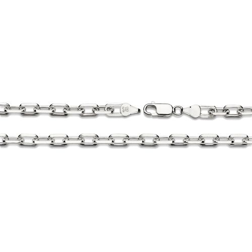 SILVER 925 PAPER CLIP LINK CHAIN - 60CM