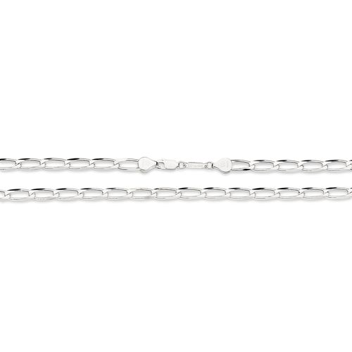 SILVER OVAL CABLE LINK CHAIN LARGE