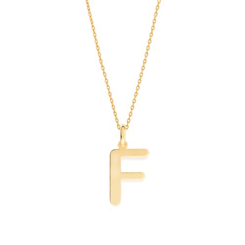 Pendants  GOLD PLATED JEWELRY-LETTER F