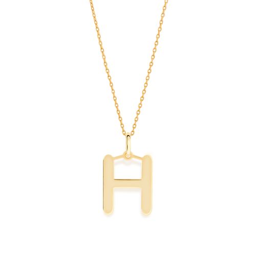 Pendants  GOLD PLATED JEWELRY-LETTER H