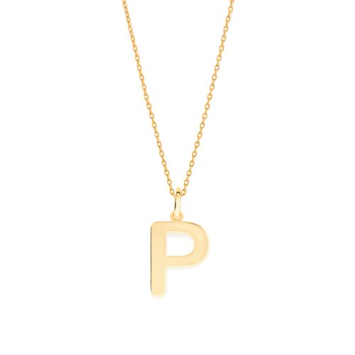 Pendants  GOLD PLATED JEWELRY-LETTER P