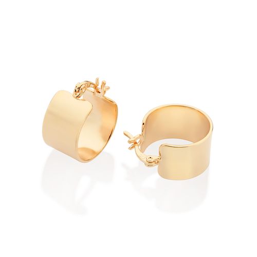 GOLD MODERN HUGGIE EARRINGS