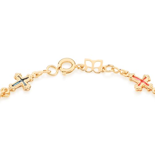 GOLD KID'S BRACELET WITH CRYSTAL