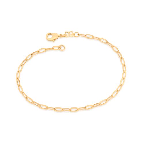 GOLD LARGE LONG CABLE LINK BRACELET