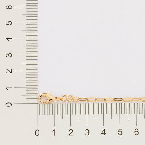 GOLD LARGE LONG CABLE LINK BRACELET