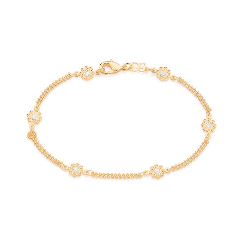 GOLD CHIC FLOWERS BRACELET