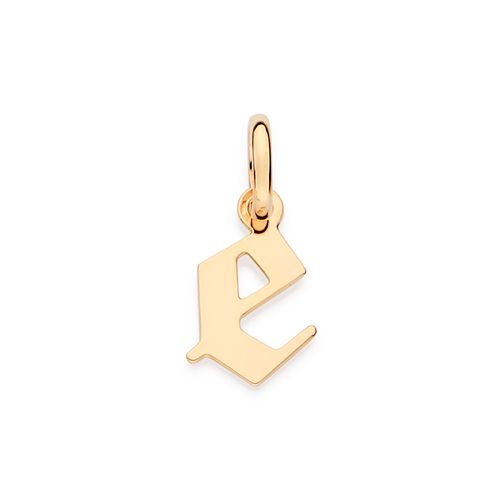 GOLD SCRIPT LETTER PENDANT-LETTER E