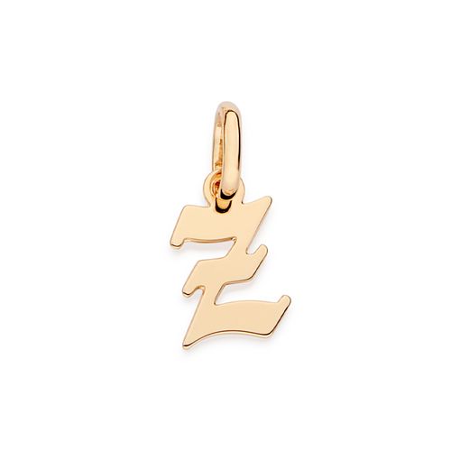 GOLD SCRIPT LETTER PENDANT-LETTER Z