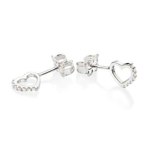 SILVER 925 MINI HEART STUD EARRINGS